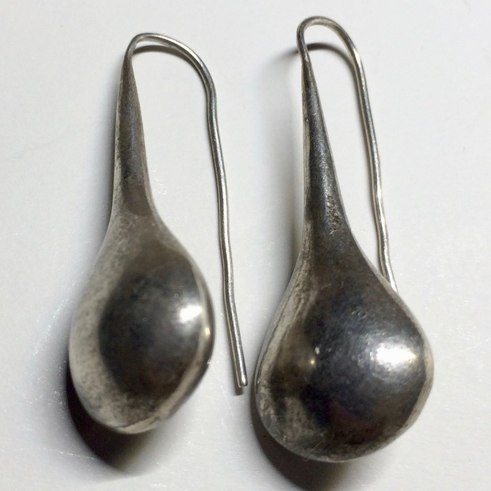 Dangling 925 Taxco Mexico Earrings, heavy